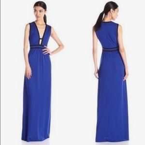 BCBG Mirrored Plunge Goddess Gown